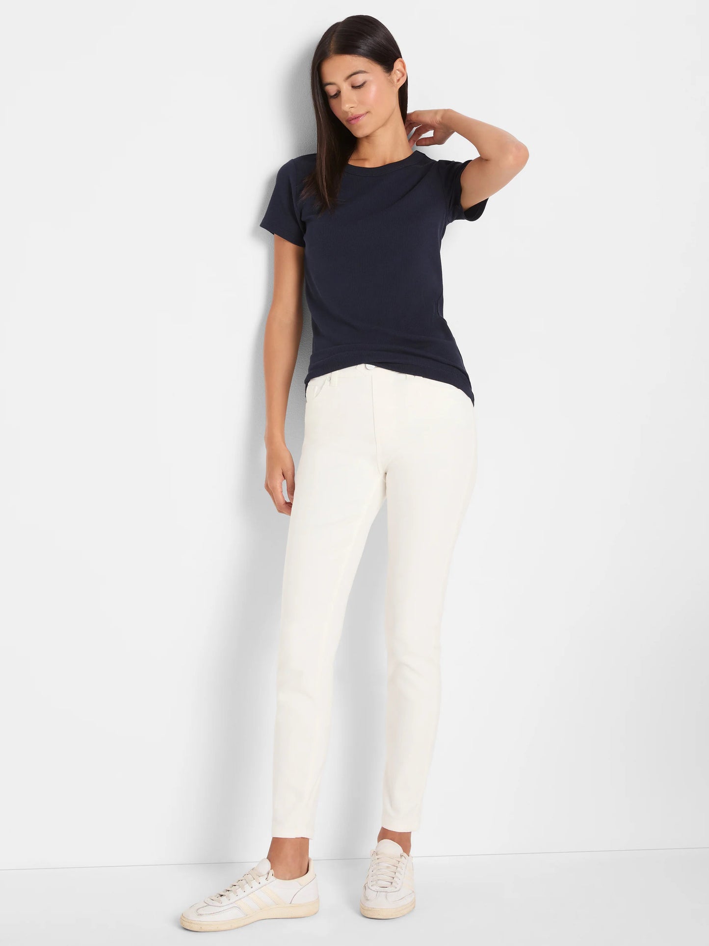 Perfect Knit Rib Short Sleeve Crew Tee