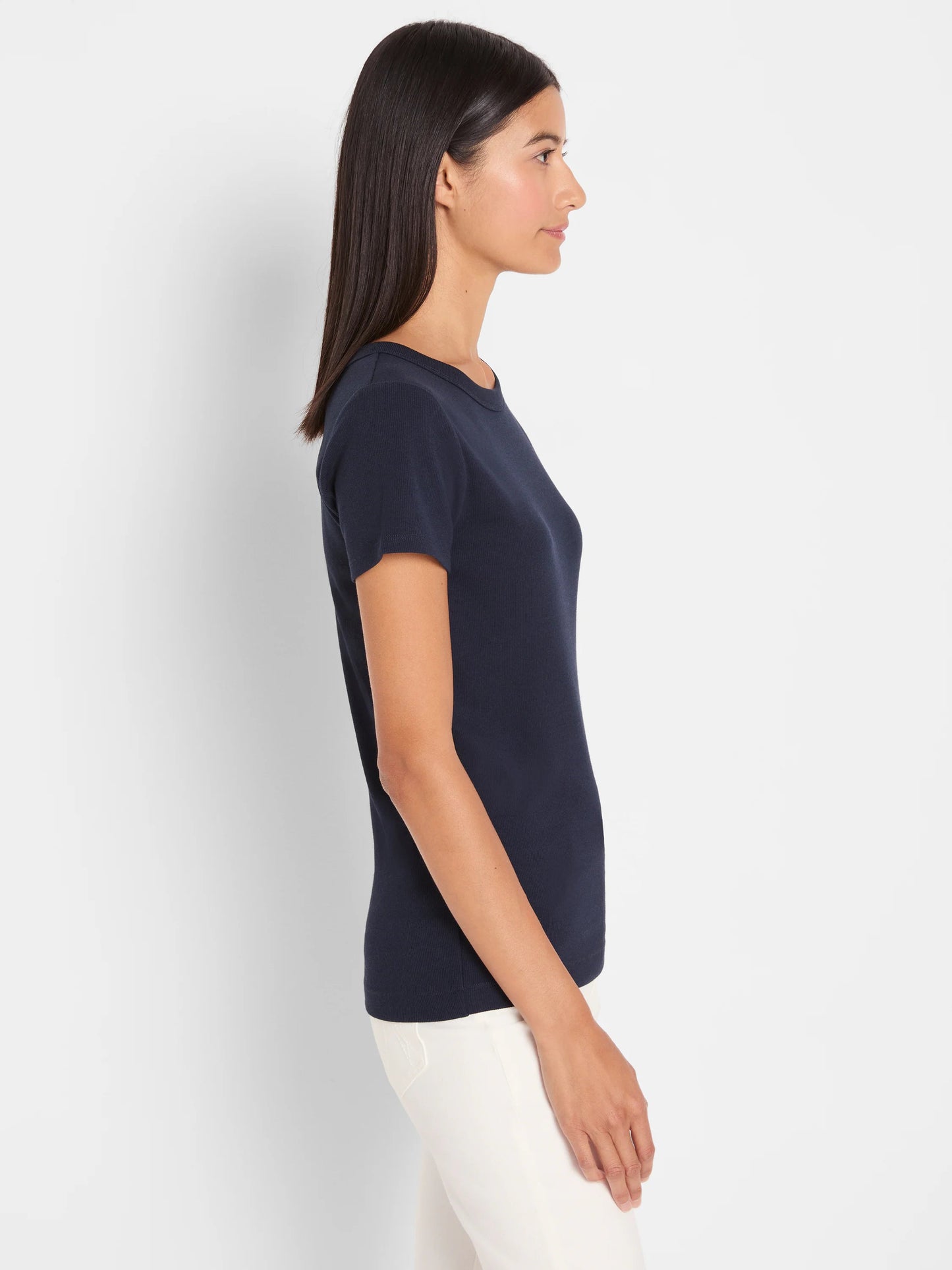 Perfect Knit Rib Short Sleeve Crew Tee
