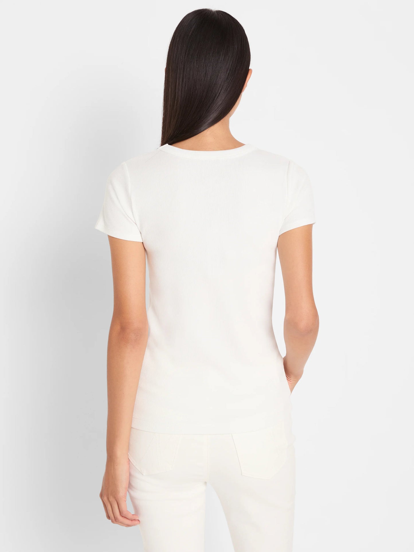 Perfect Knit Rib Short Sleeve Crew Tee
