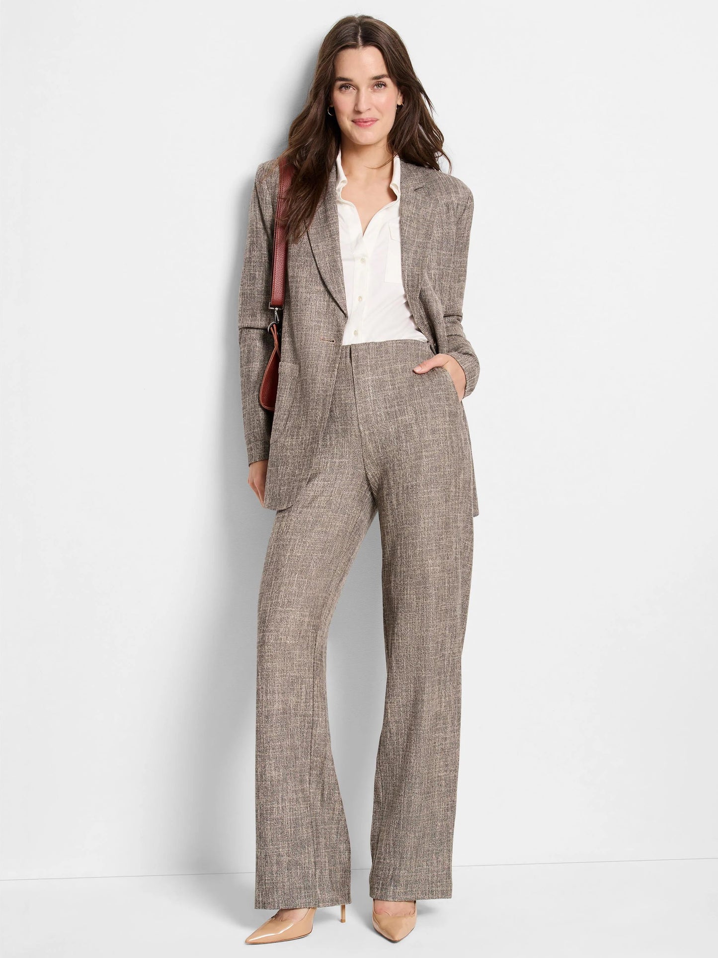 Lenox Wide Leg Tweed Pant