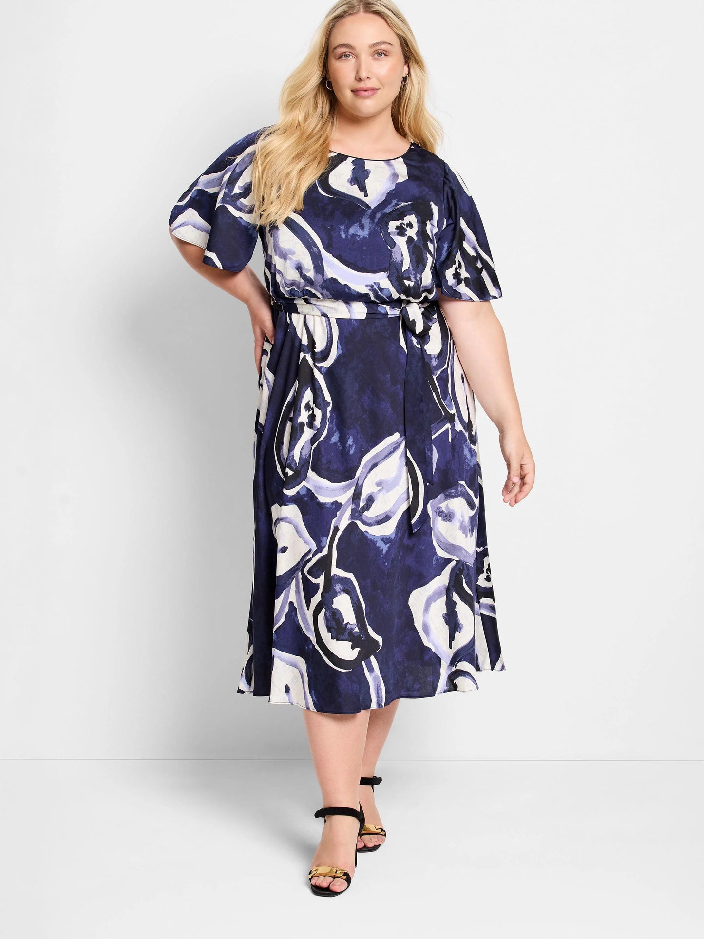 Watercolor Vines Brooke Dress