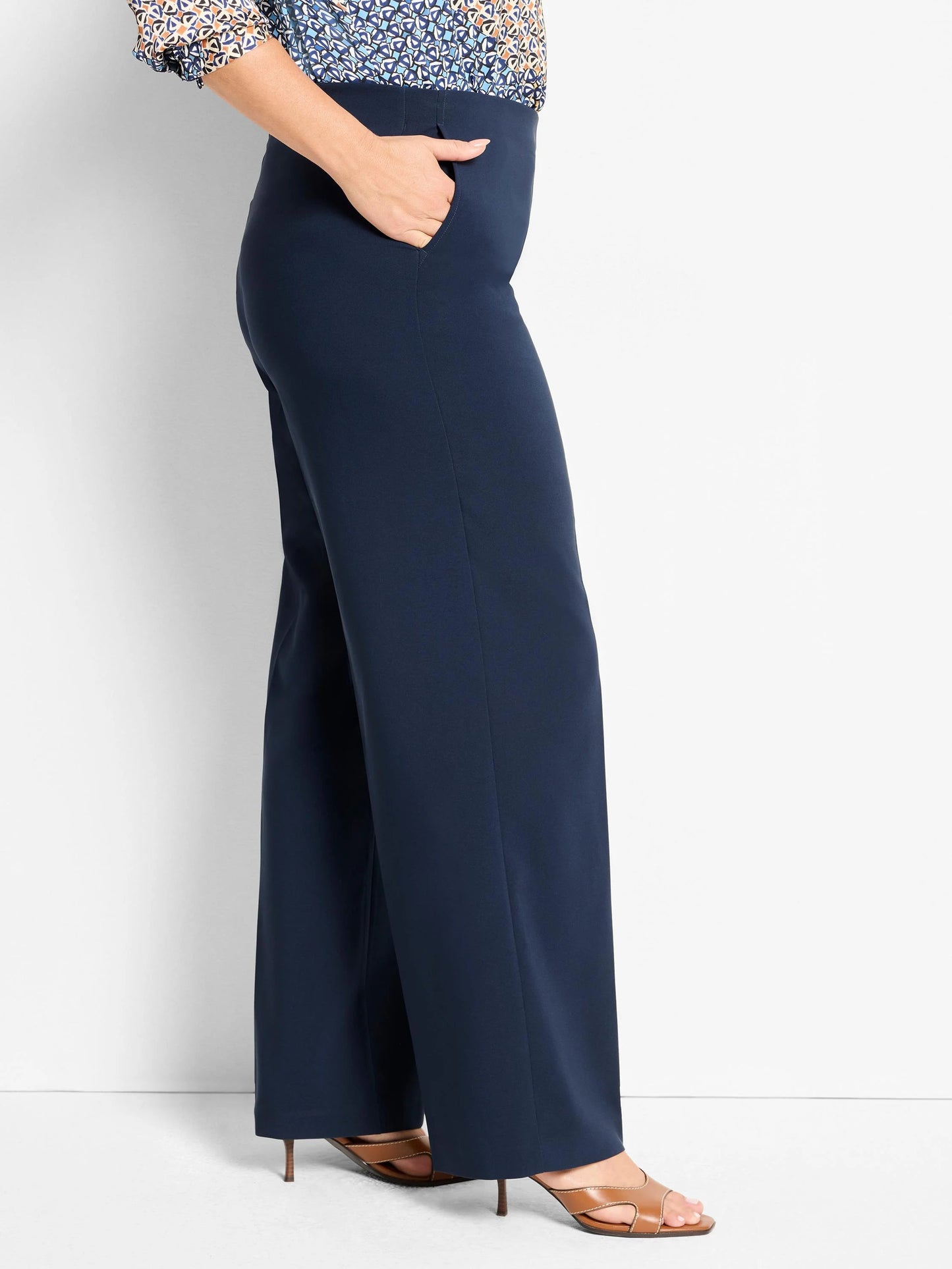Lenox Wide Leg Sleek Stretch Pant