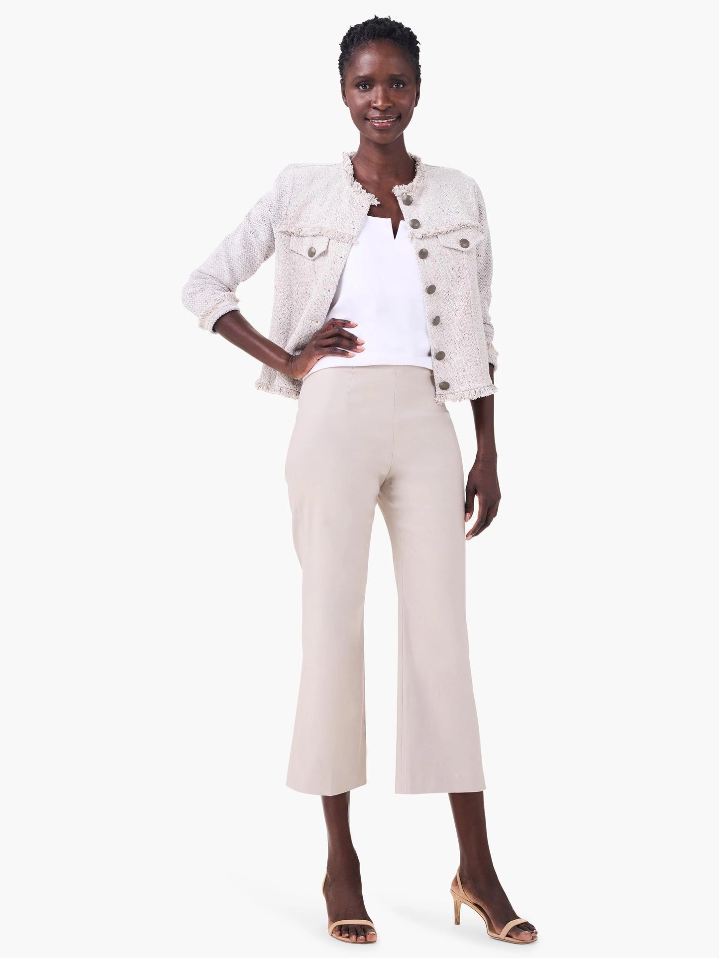 Polished Wonderstretch Wide-Leg Crop Pant