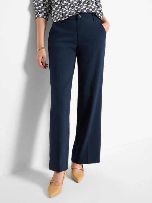 Seasonless Cotton Wide-Leg Trouser