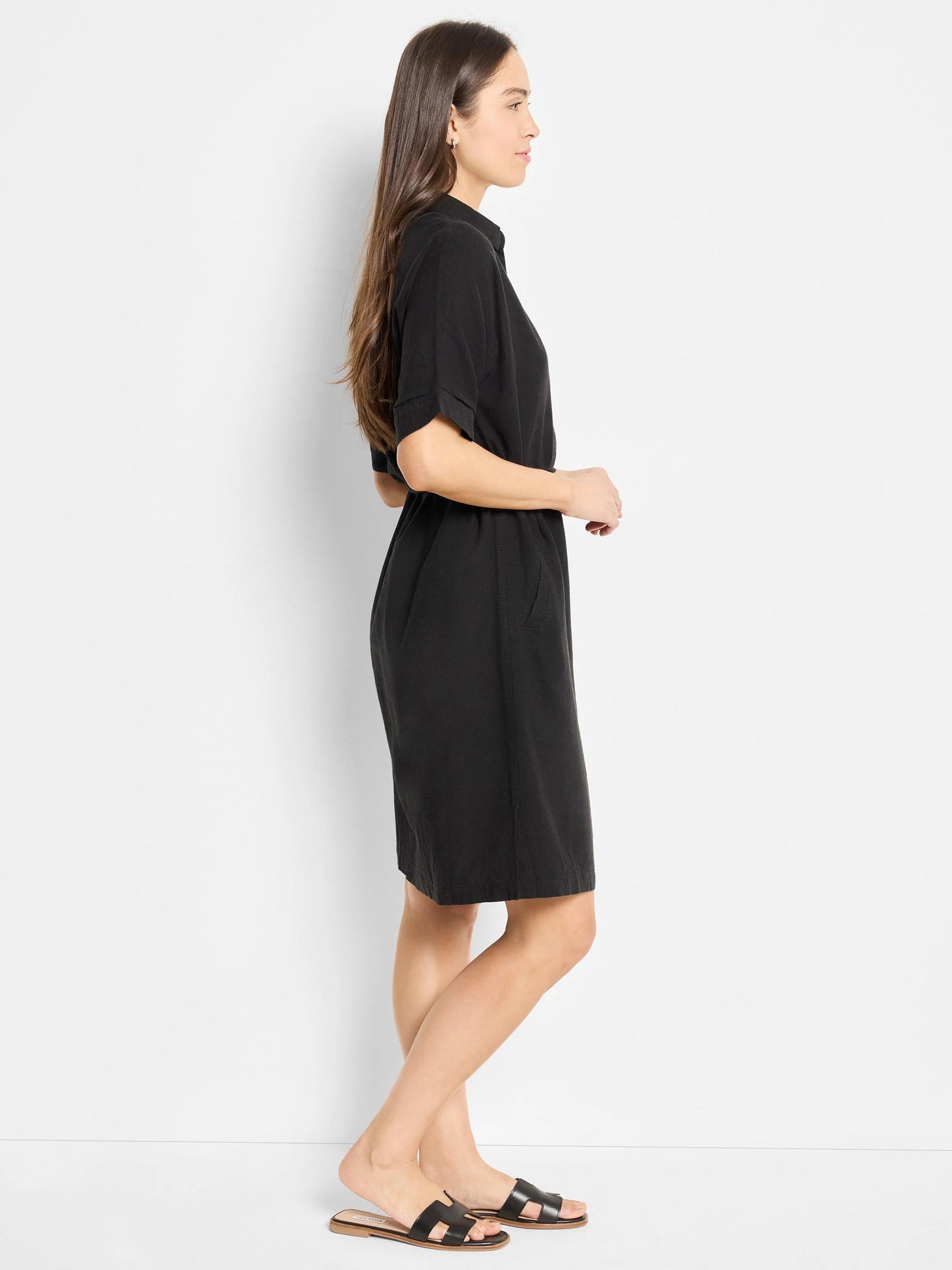 Rumba Linen Belted Devon Dress