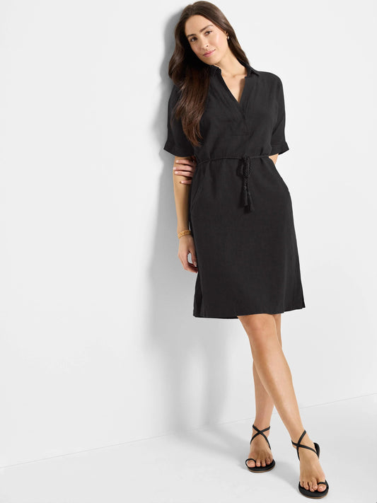 Rumba Linen Belted Devon Dress