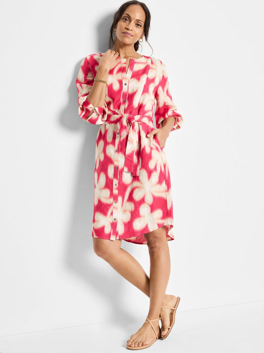 Glowing Flower Blouse Dress