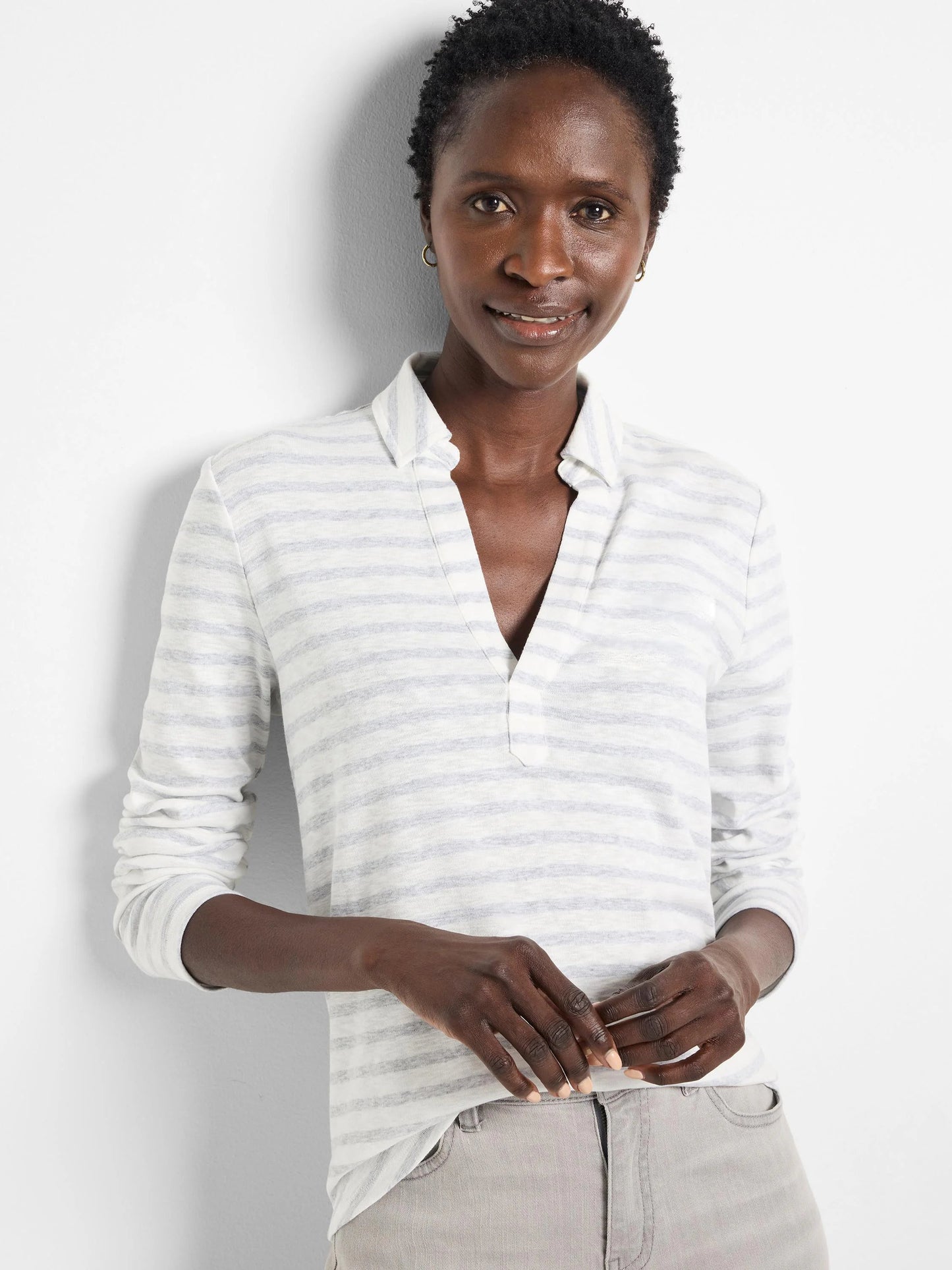 NZT Striped Easy Fit Polo