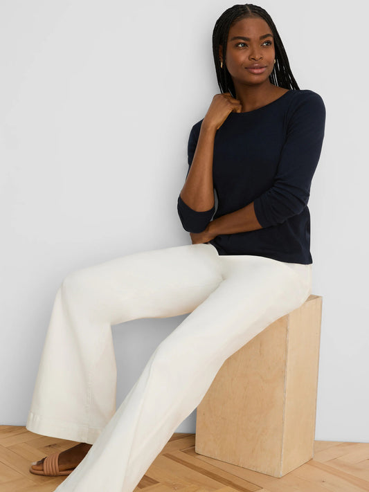 NZT Solid Cape Rib Modern Boat Tee