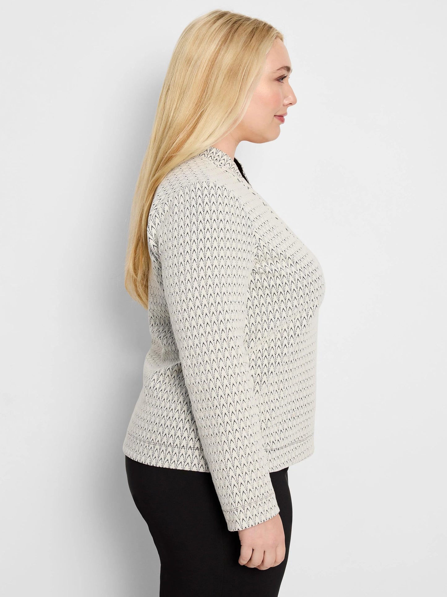 Subtle Swirl Knit Top