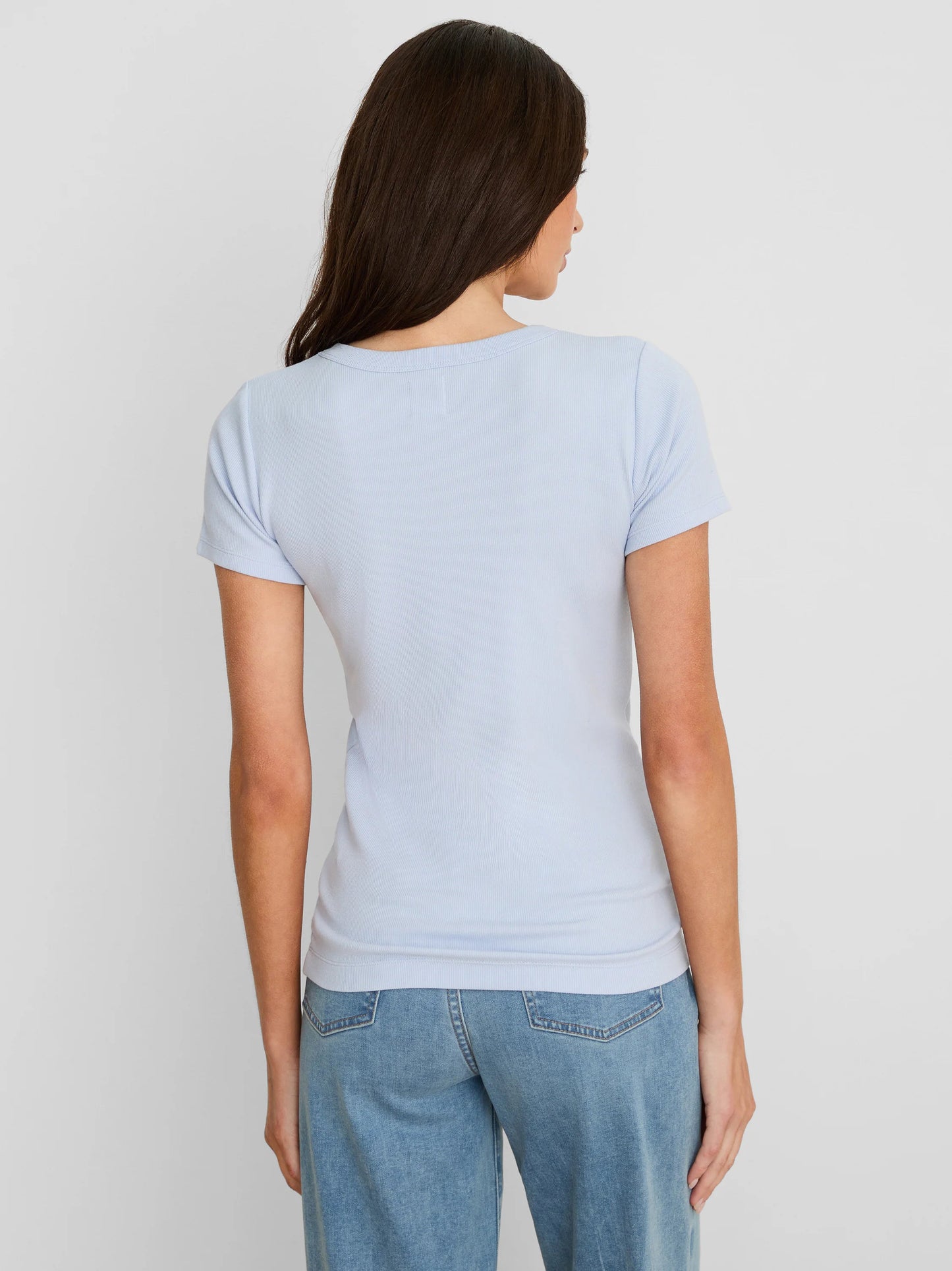 Perfect Knit Rib Short Sleeve Crew Tee