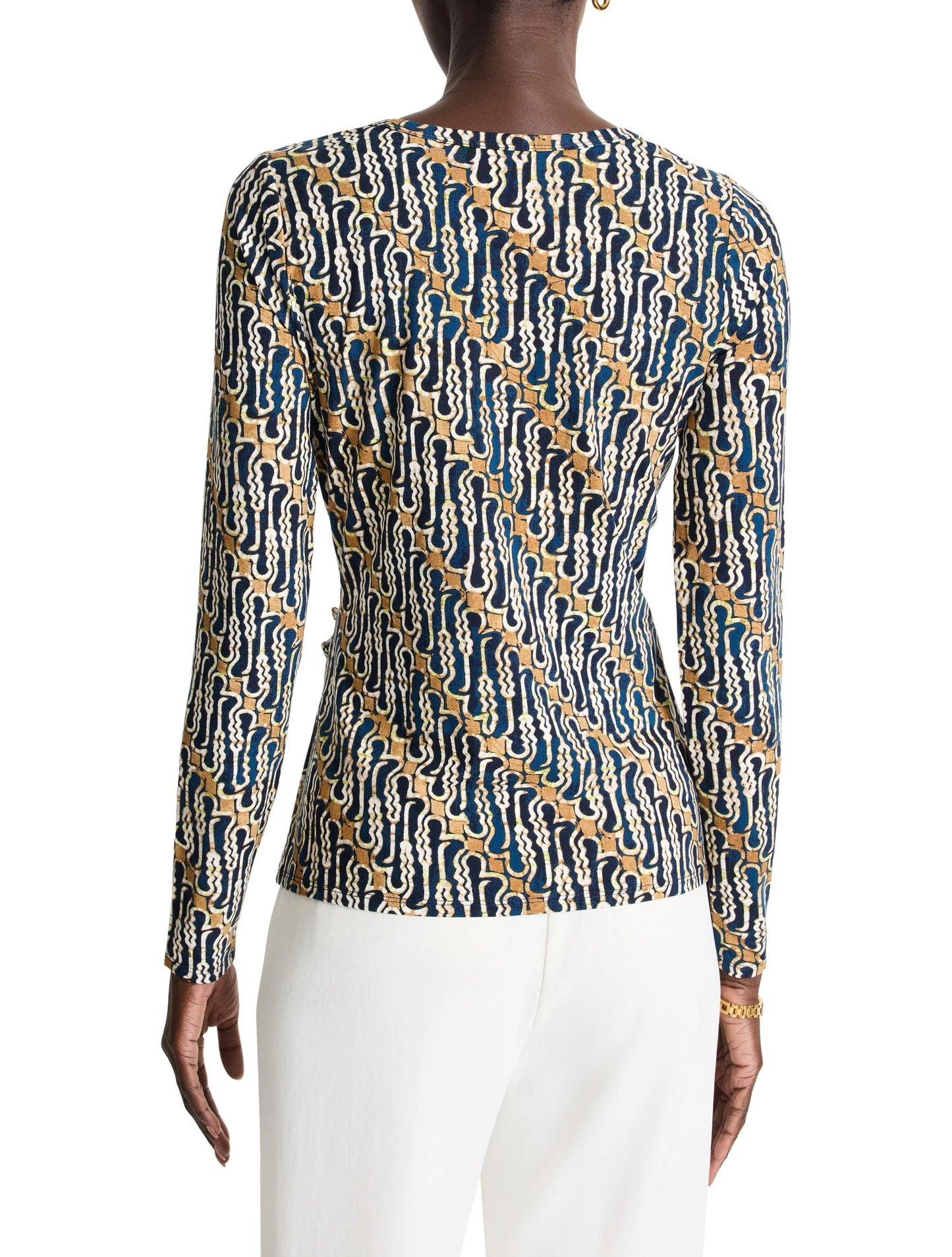 Vintage Batik Drape Top