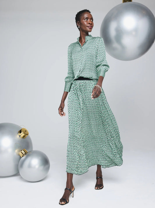 Abstract Dot Skirt